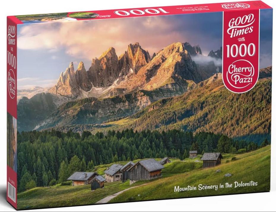 Пазл CherryPazzi Горный пейзаж в Доломитовых Альпах 1000 эл.
