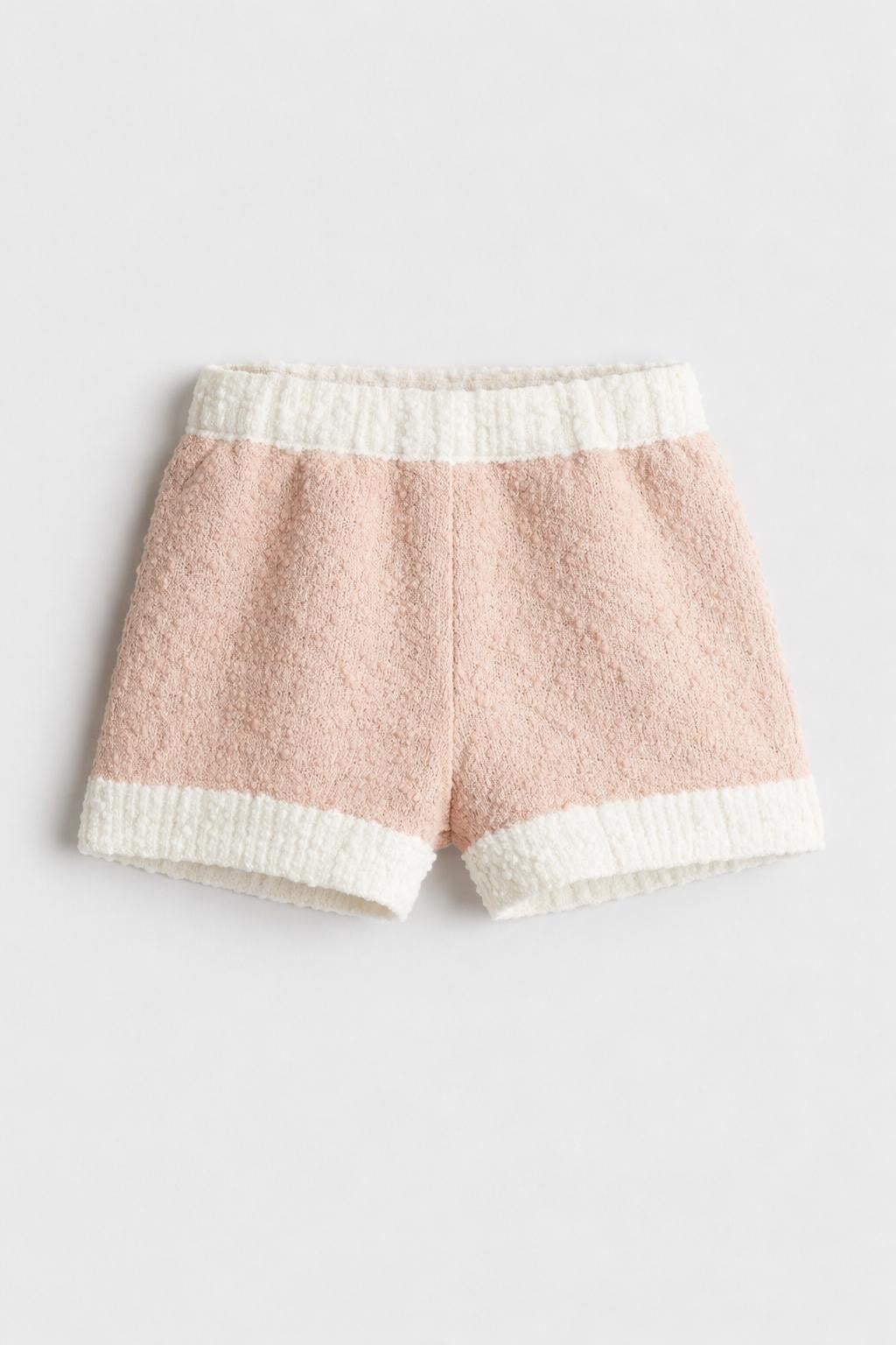 Шорты H&M 1237352 86 см Пудровый Шорты H&M 1237352 86 см Пудровый