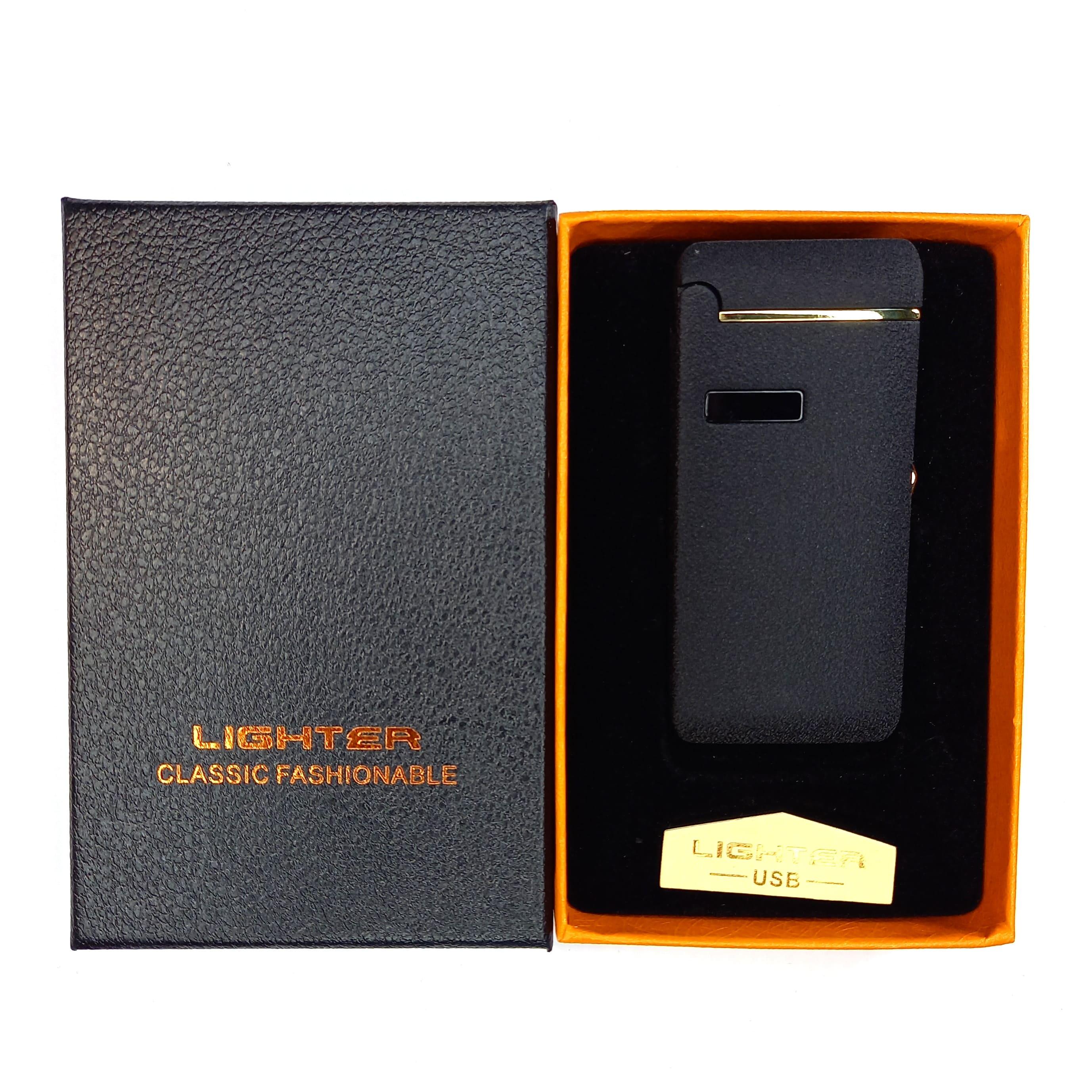 Зажигалка USB газовая Черный матовый (44247)