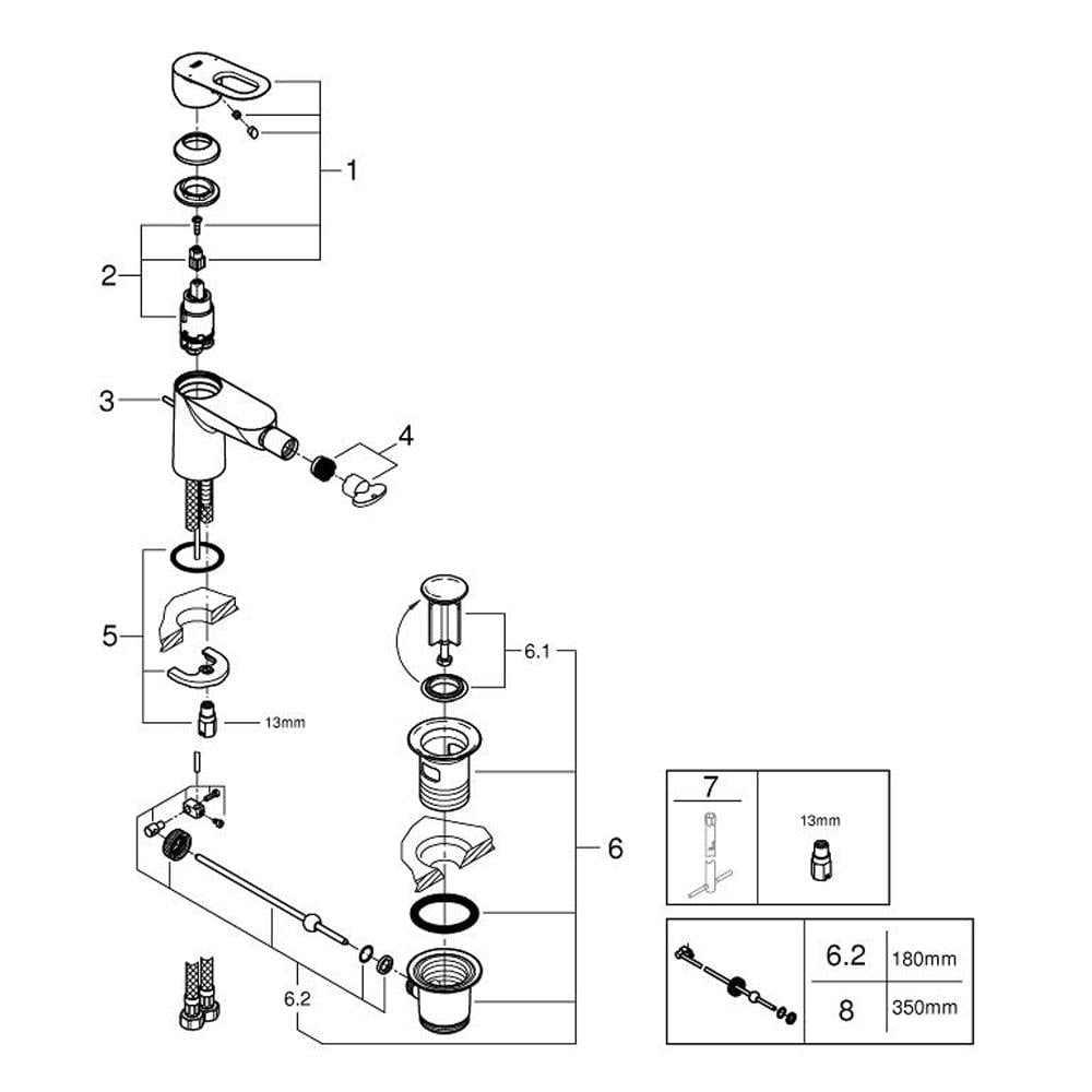 Смеситель для биде Grohe BauLoop 23338000 - фото 3
