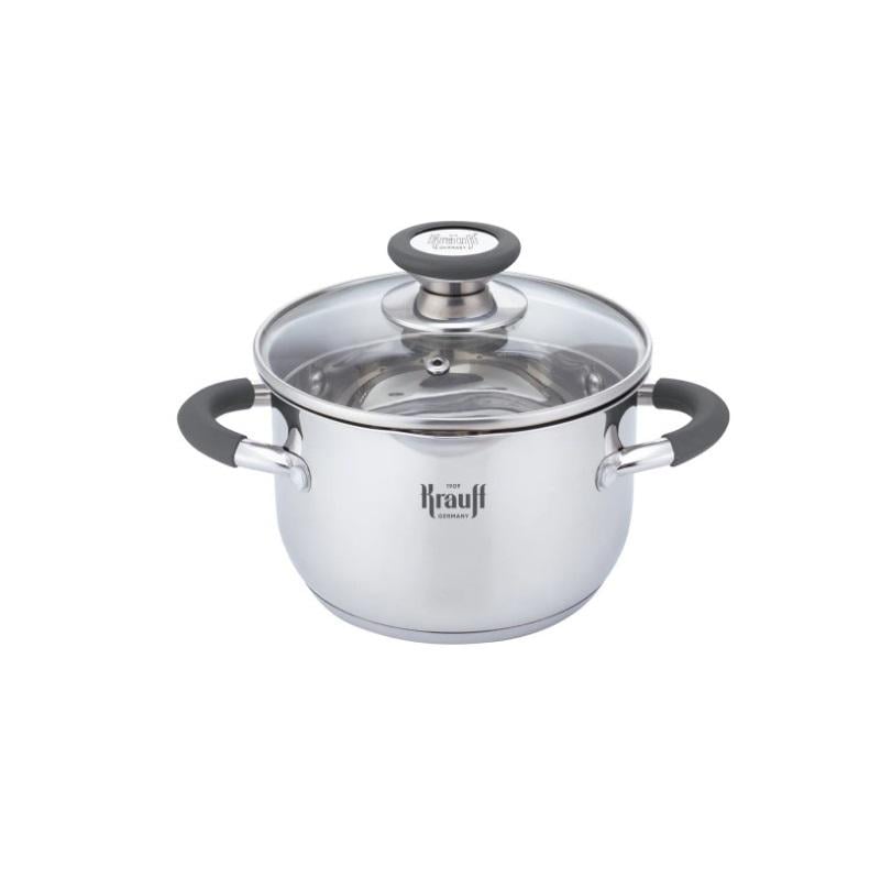 Кастрюля Krauff Moxie со стеклянной крышкой 5 л