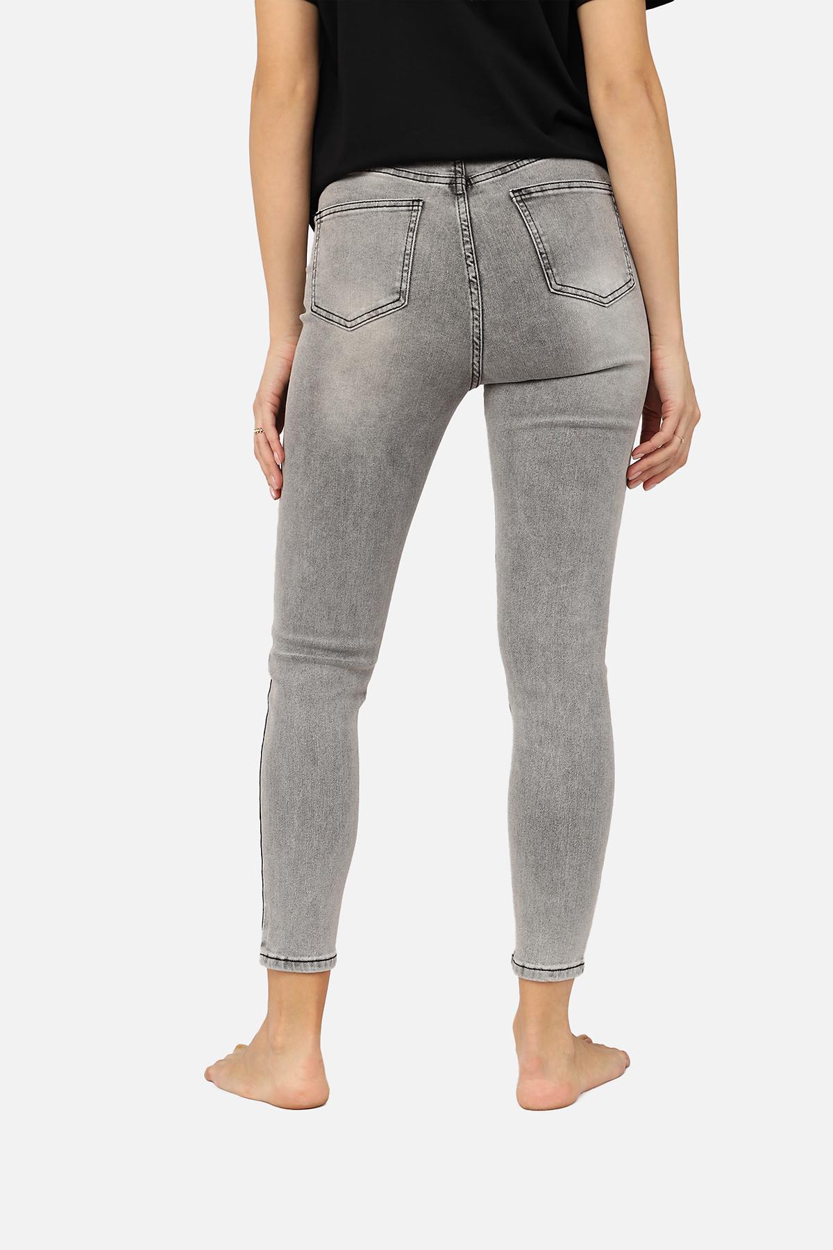 Джинси жіночі Slim ЦБ-00266052 р. 50 Світло-сірий (SKT001034892) - фото 4