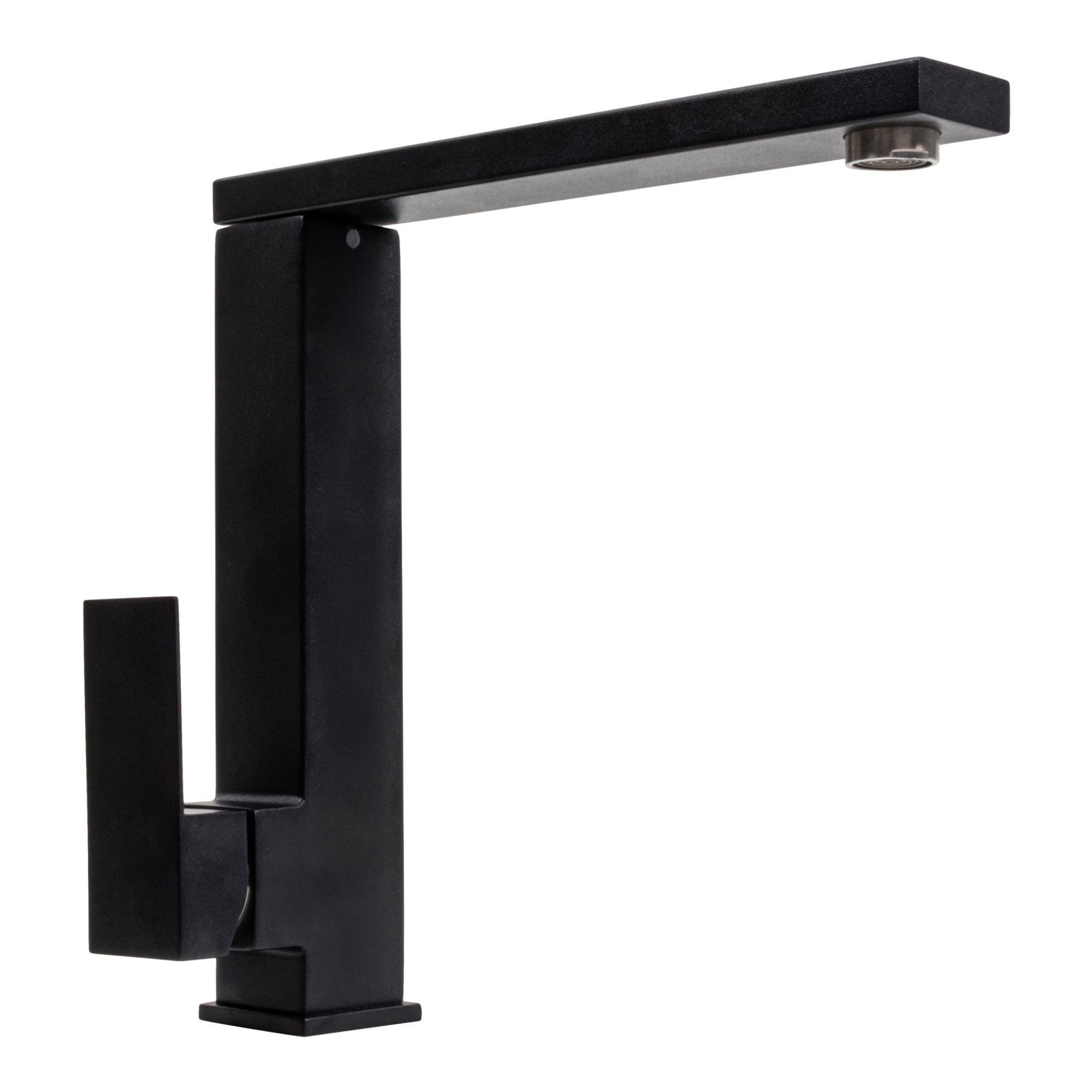 Смеситель кухонный Valeso 30 FHP матовый Черный (8569S)