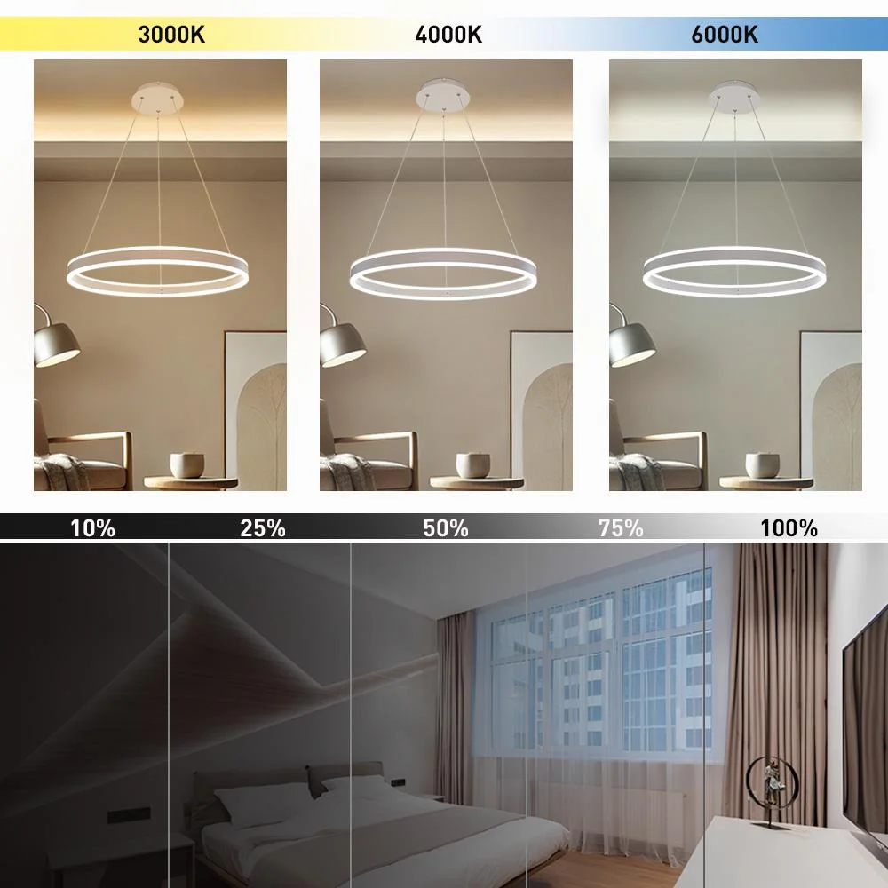 Люстра ESLLSE STELLA R с пультом 96W 600x1200 мм Белый (10039) - фото 9