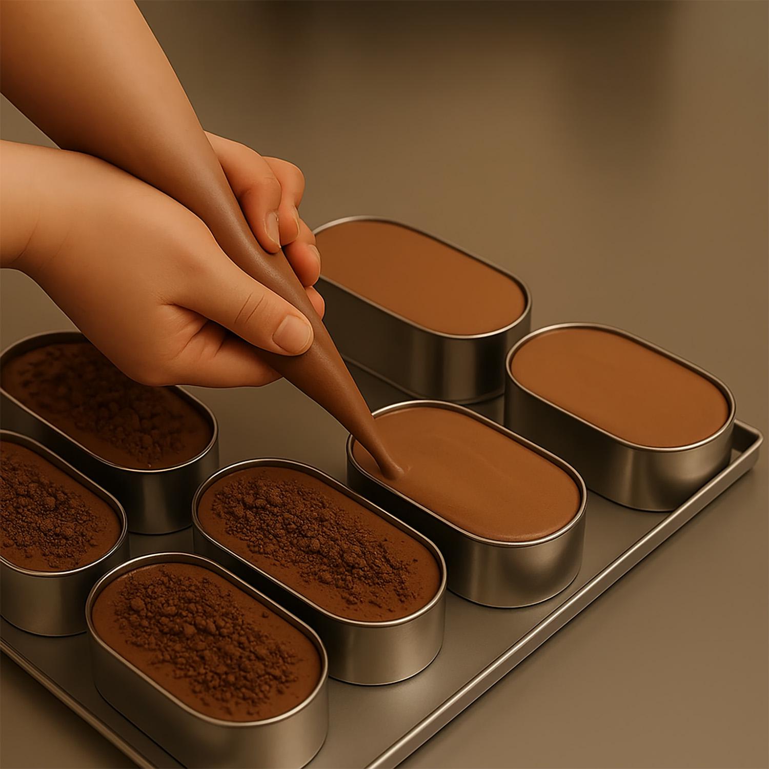 Формочки порційні металеві овальні для еклерів/тістечок/тарталеток 8х4х2,5 см 4 шт. (87232) - фото 11