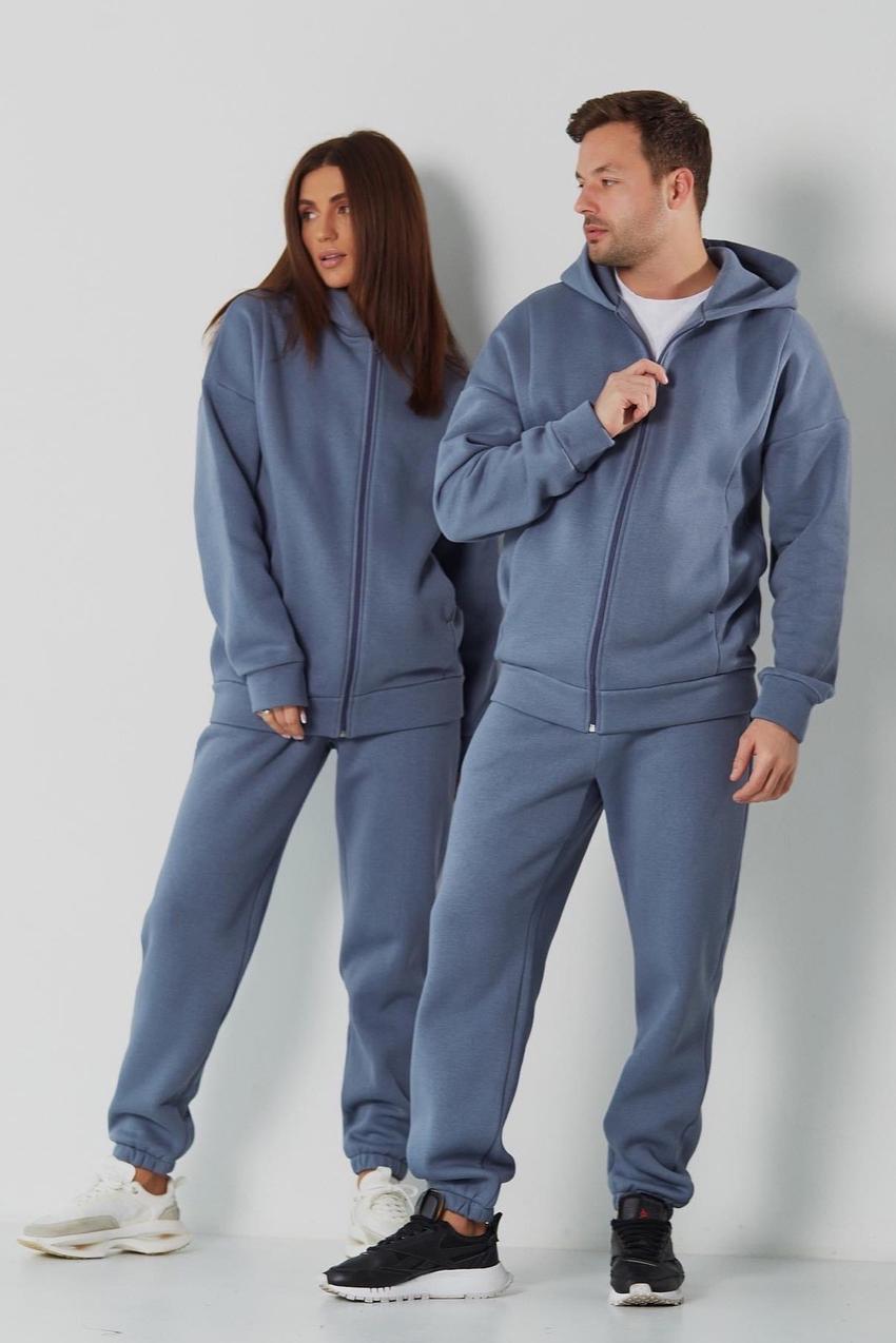 Прогулочный костюм унисекс на замке М115.4 M Серый (354-1-61)