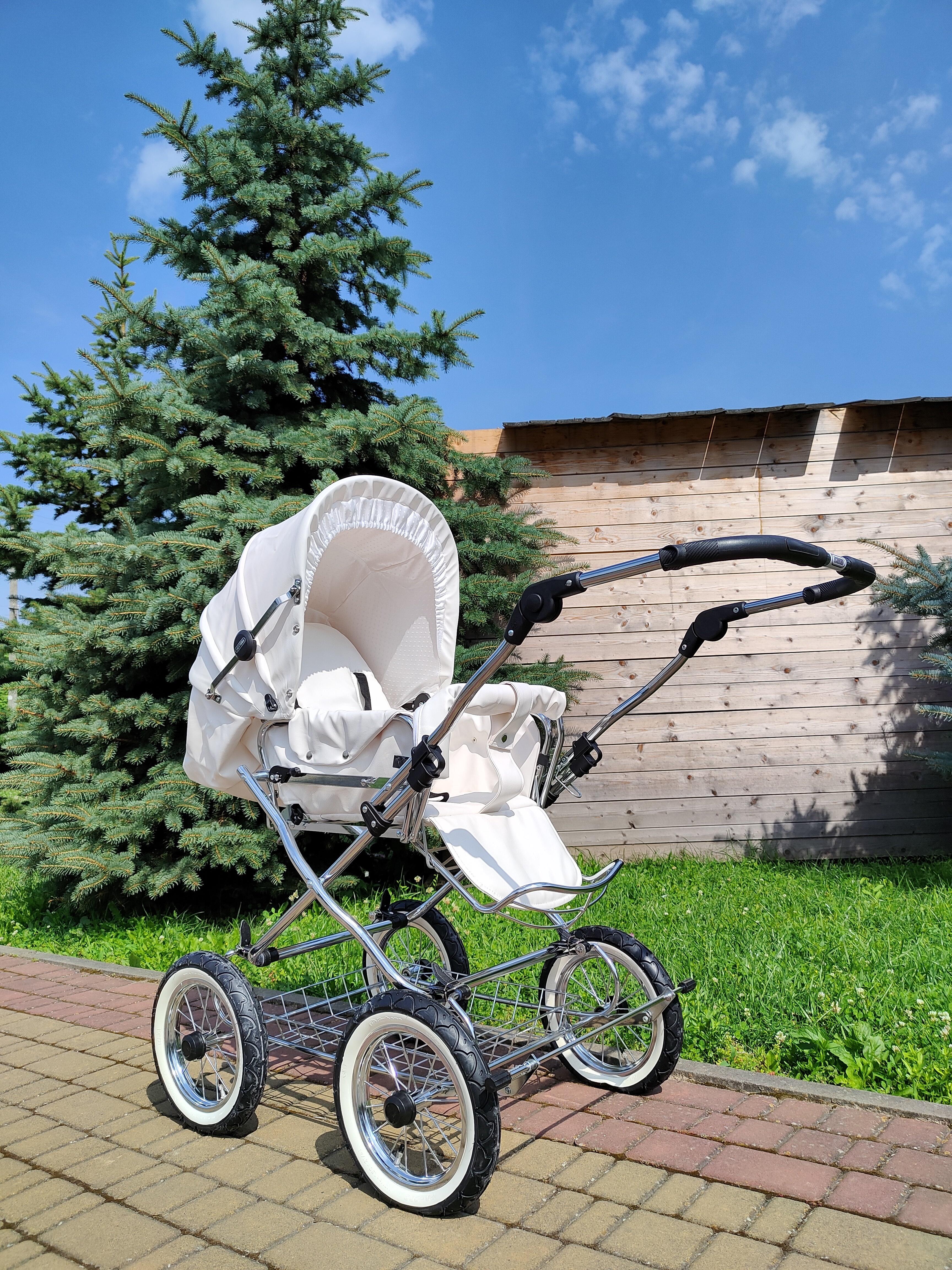 Коляска дитяча комбінована Eichhorn Combination Stroller Білий - фото 6