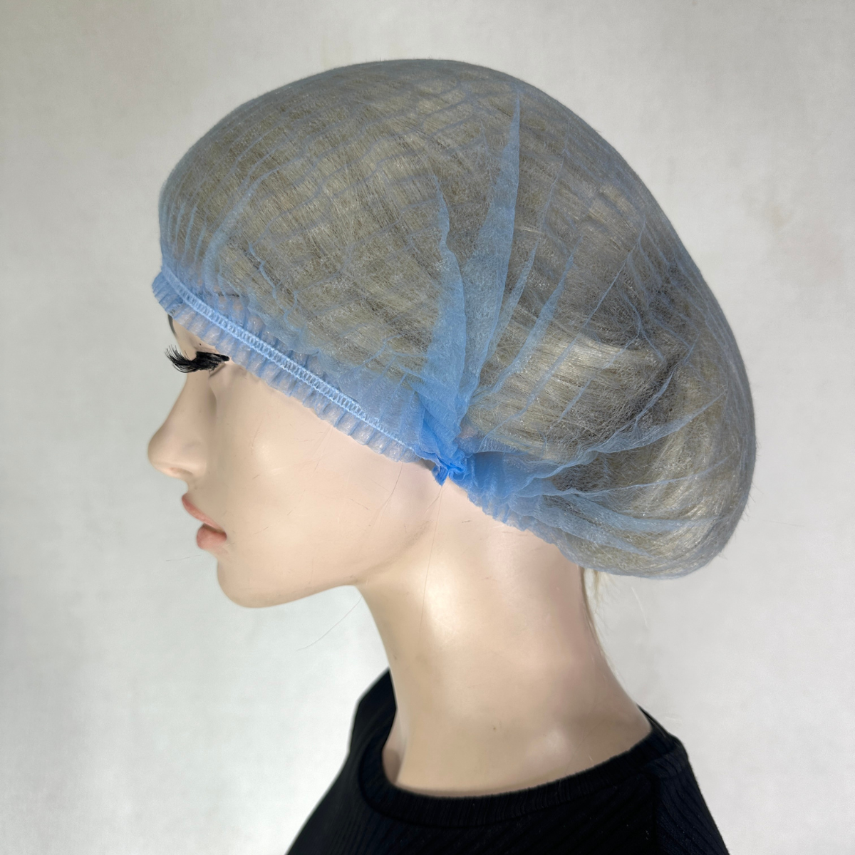 Шапочка одноразовая гофрированная Шарлотта спанбонд универсальный размер 100 шт. Голубой (EMT-729) - фото 3 Шапочка одноразовая гофрированная Шарлотта спанбонд универсальный размер 100 шт. Голубой (EMT-729) - фото 3