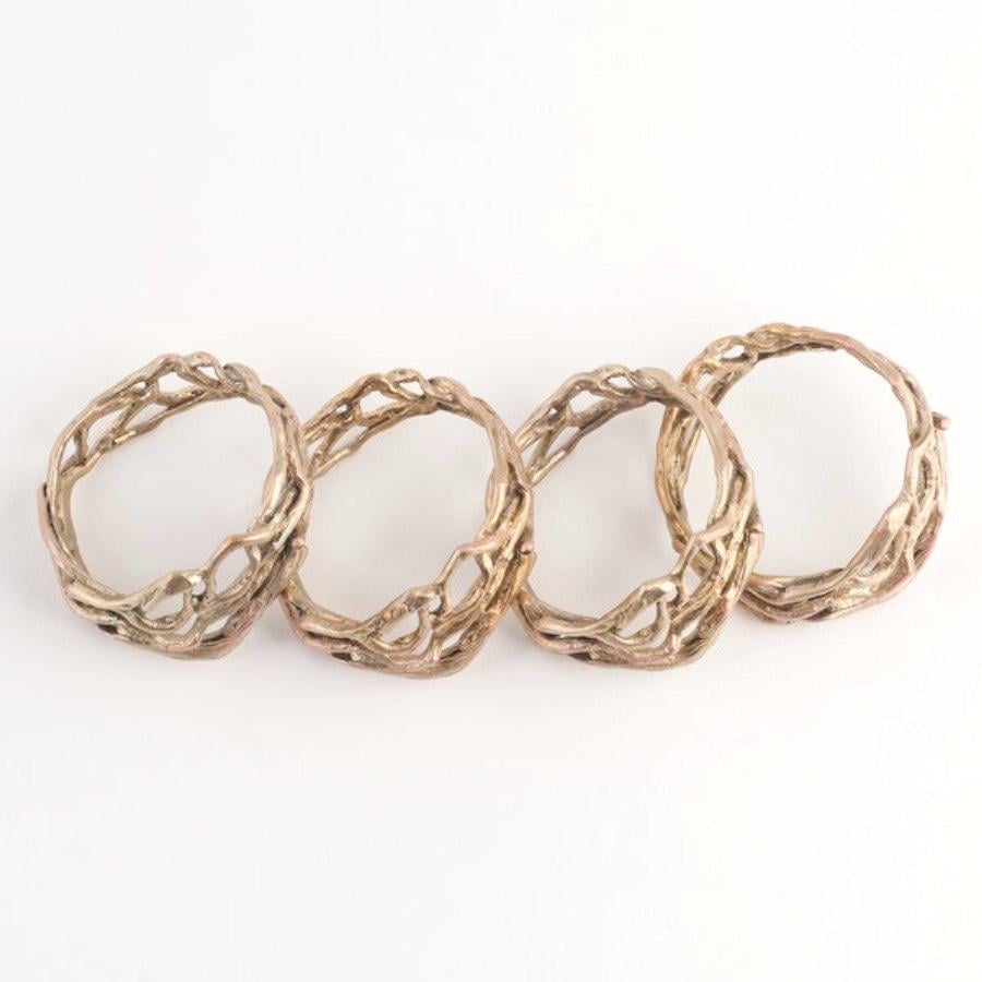 Кольцо для салфеток Remy-Decor Плетеная Ветка Бронзовый - фото 2 Кольцо для салфеток Remy-Decor Плетеная Ветка Бронзовый - фото 2