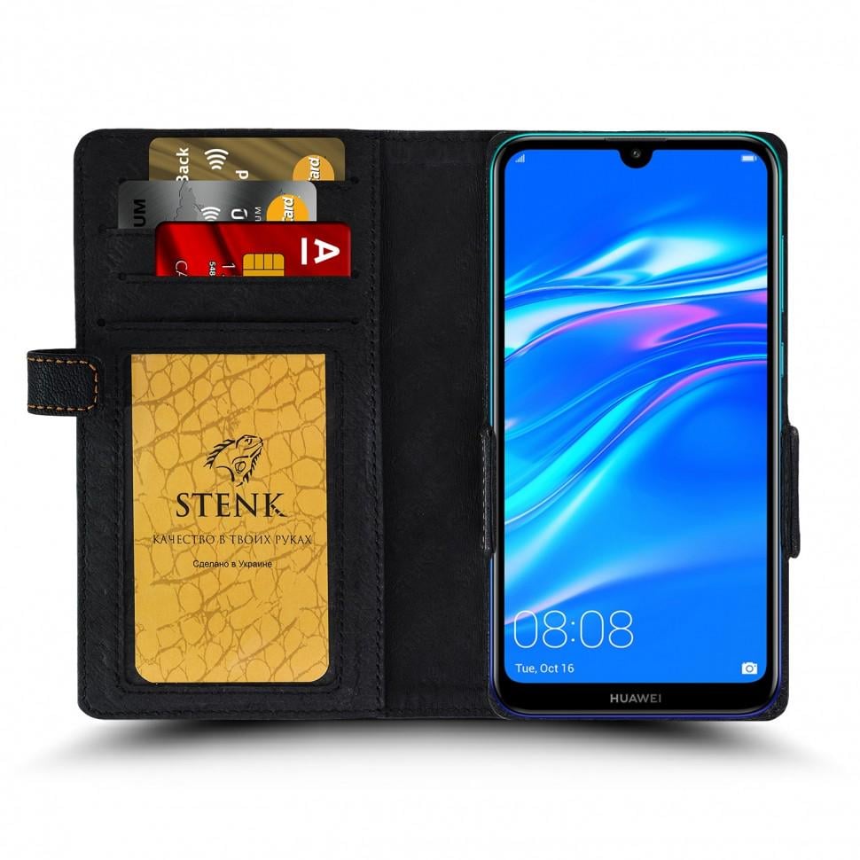 Чехол книжка Stenk Wallet для Huawei Y7 2019 Черный (62956)