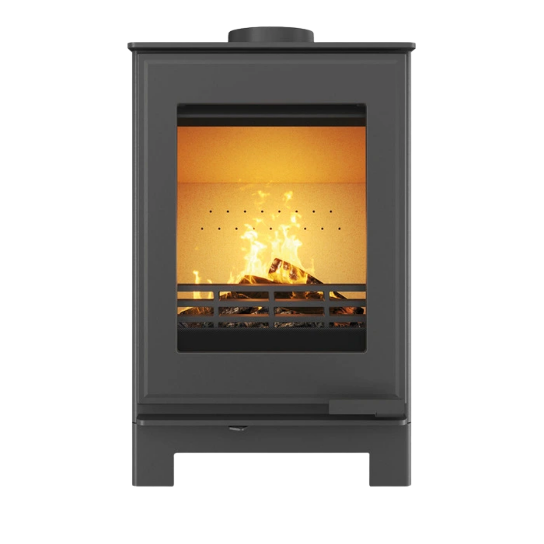 Печь-камин на дровах стальная KAWMET HARITA S15v Basic 5,7 кВт (WS15v Basic)