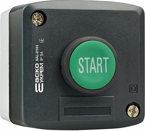 Пост одноместный управления АСКО-УКРЕМ XAL-D103 с кнопкой Старт (A0140020052)