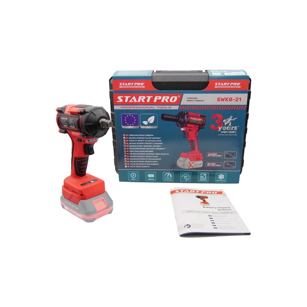 Гайковерт акумуляторний START PRO SWK8-21 без АКБ - фото 11