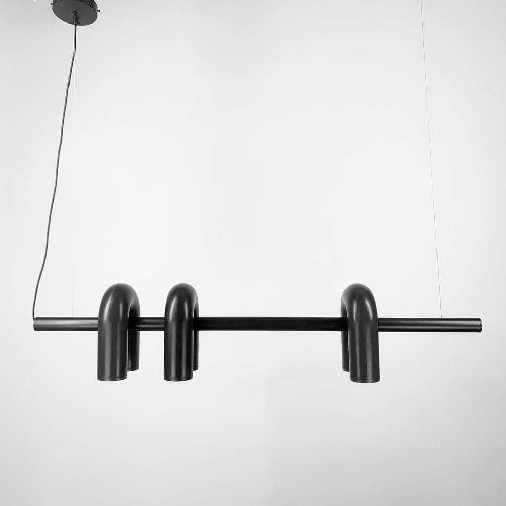 Люстра дизайнерская удлиненная Circus Ago Черный (MJ18L-1220 BK)