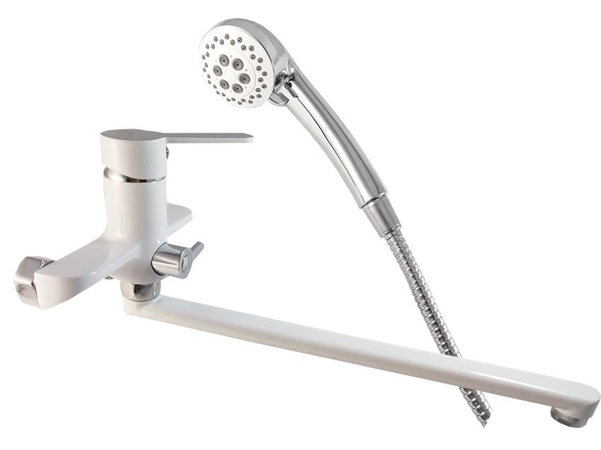 Смеситель для ванны Frap F2241 Белый/Хром (34493)