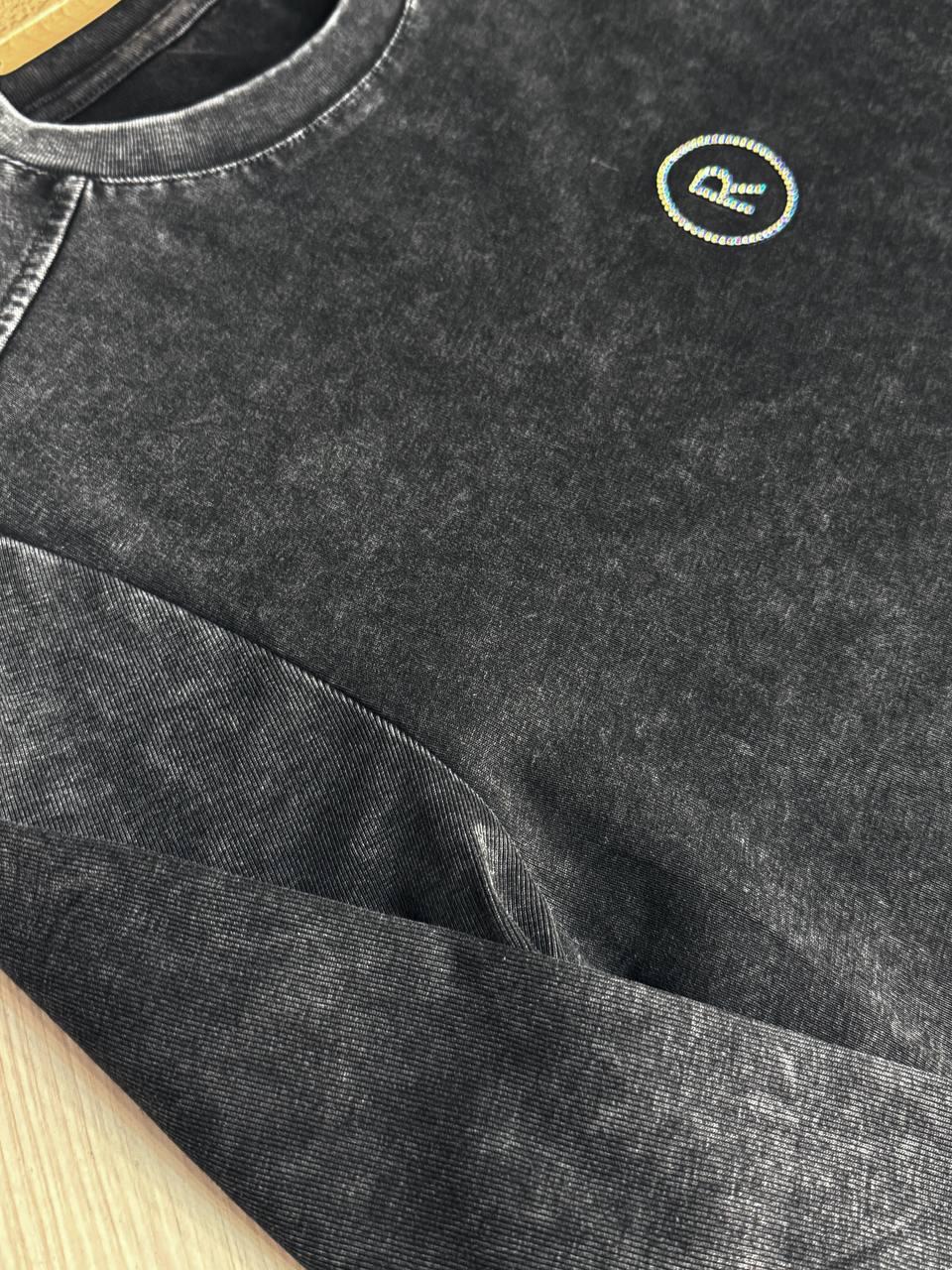 Лонгслив женский A-N 2517-5 трикотажный варка тай-дай с камешками R OS Черный (4893) - фото 8 Лонгслив женский A-N 2517-5 трикотажный варка тай-дай с камешками R OS Черный (4893) - фото 8