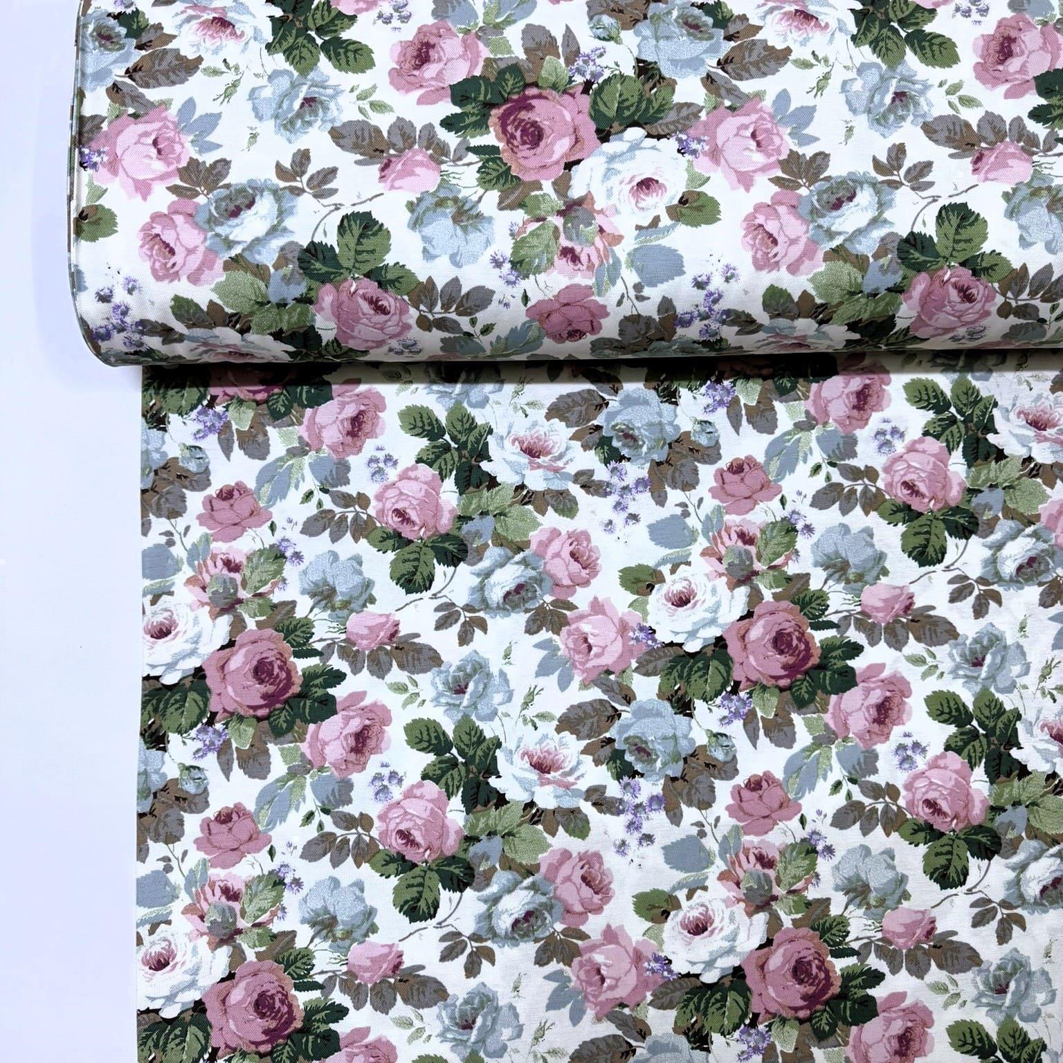 Ткань водоотталкивающая Duck с тефлоновым покрытием розы 70% хлопок/30% полиэстер 180 см (М11230/8 02989)