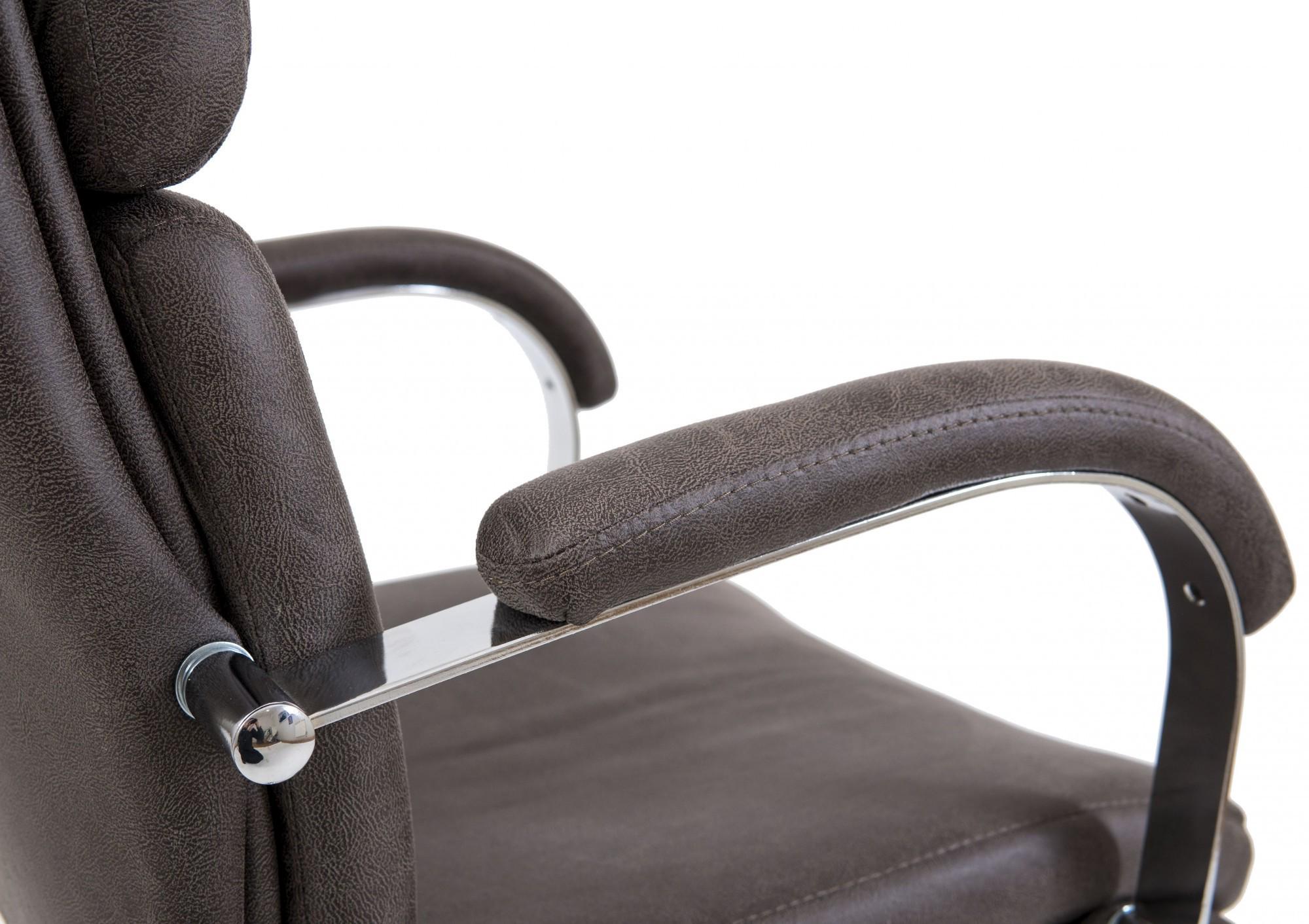 Крісло офісне комп'ютерне Dakota Амели Grey Хром М3 MultiBlock Коричневий - фото 4 Крісло офісне комп'ютерне Dakota Амели Grey Хром М3 MultiBlock Коричневий - фото 4