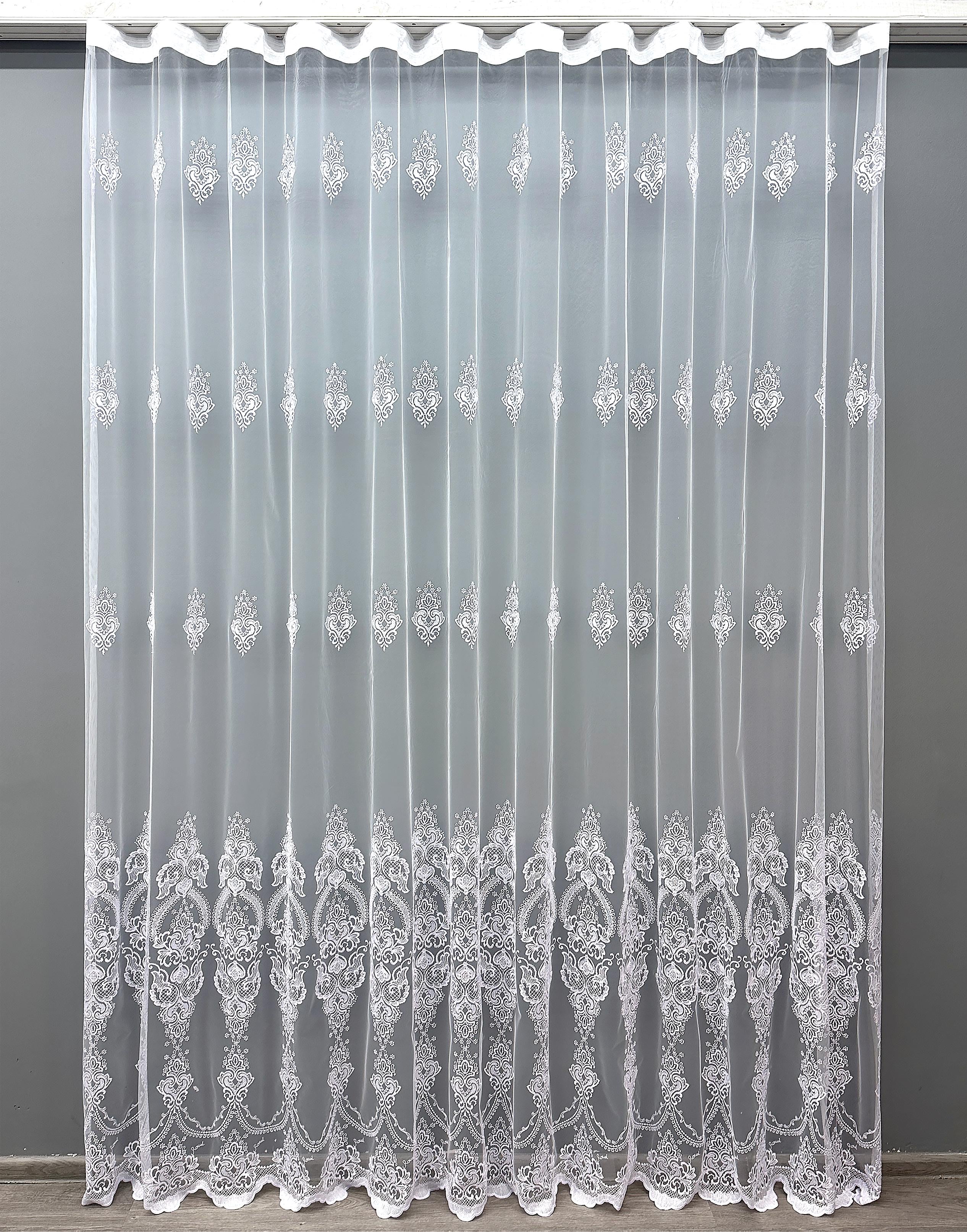 Тюль VR-Textil 1571т Фатин с вышивкой и люрексом 300х270 см Холодный белый (42-0531) Тюль VR-Textil 1571т Фатин с вышивкой и люрексом 300х270 см Холодный белый (42-0531)