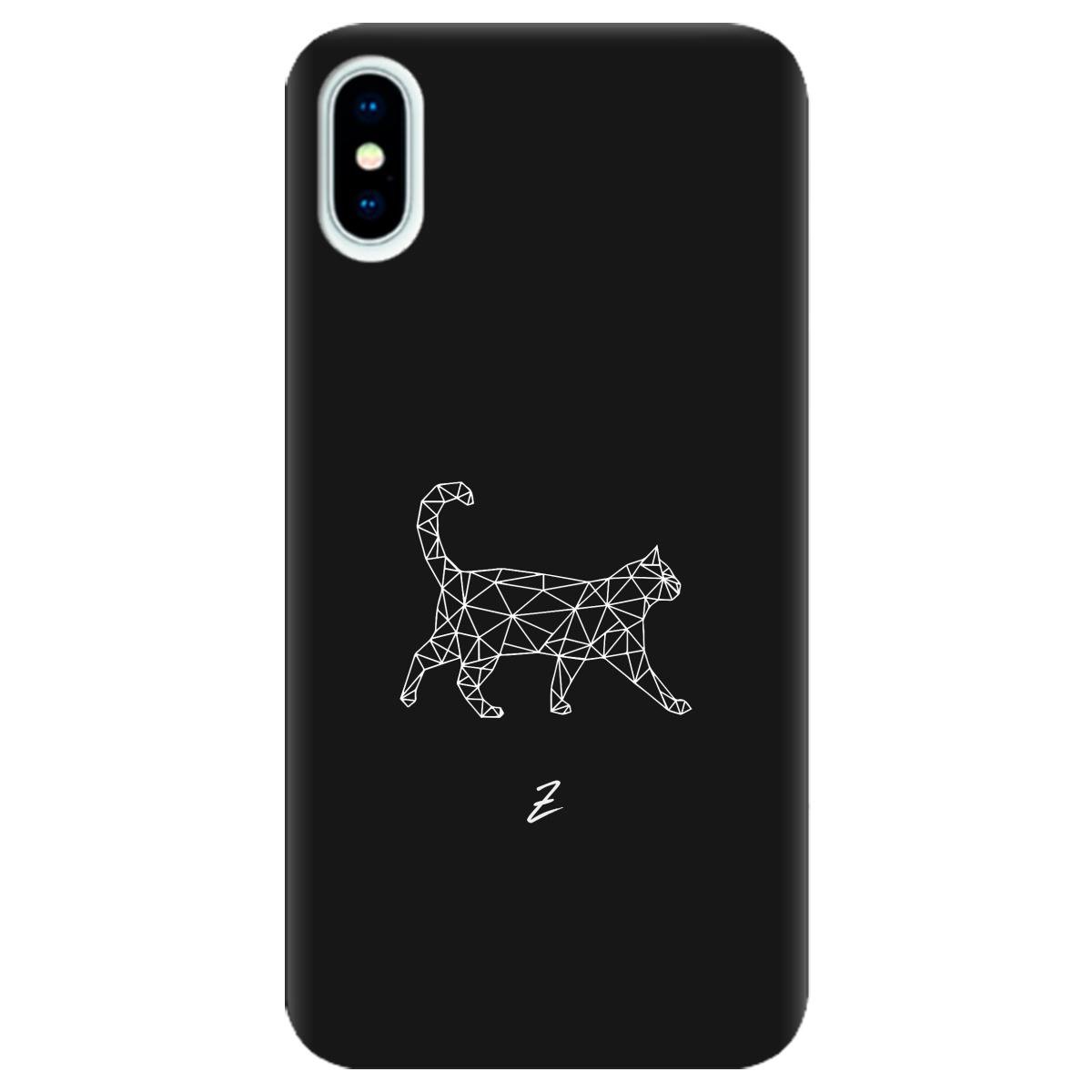 Силиконовый чехол Zorrov для Apple iPhone X - White cat (10290050153033634)