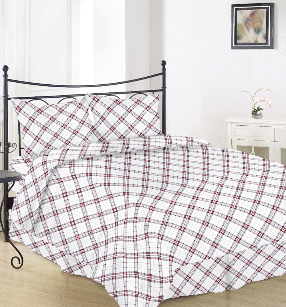 Простынь на резинке Голд Вилена Клетка бязь 90х200/25 см