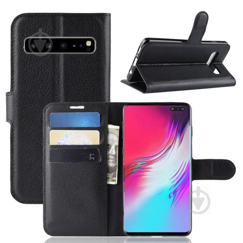 Чехол-книжка Litchie Wallet для Samsung Galaxy S10 5G Black (hub_dDfk31374) - фото 2