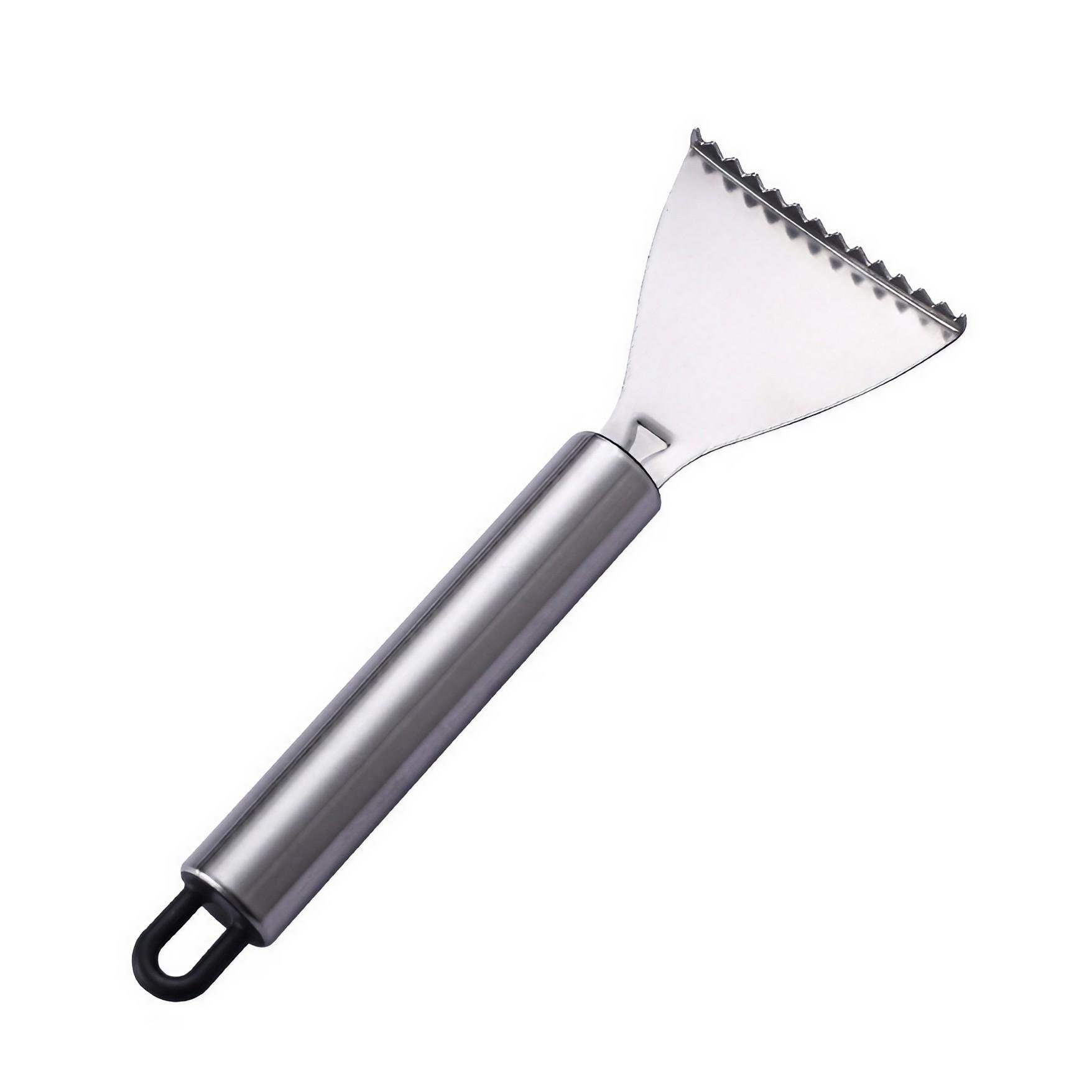 Скребок-рыбочистка для чистки рыбы и чистки чешуи нержавеющая сталь (SKRNRV-SLV-1306)