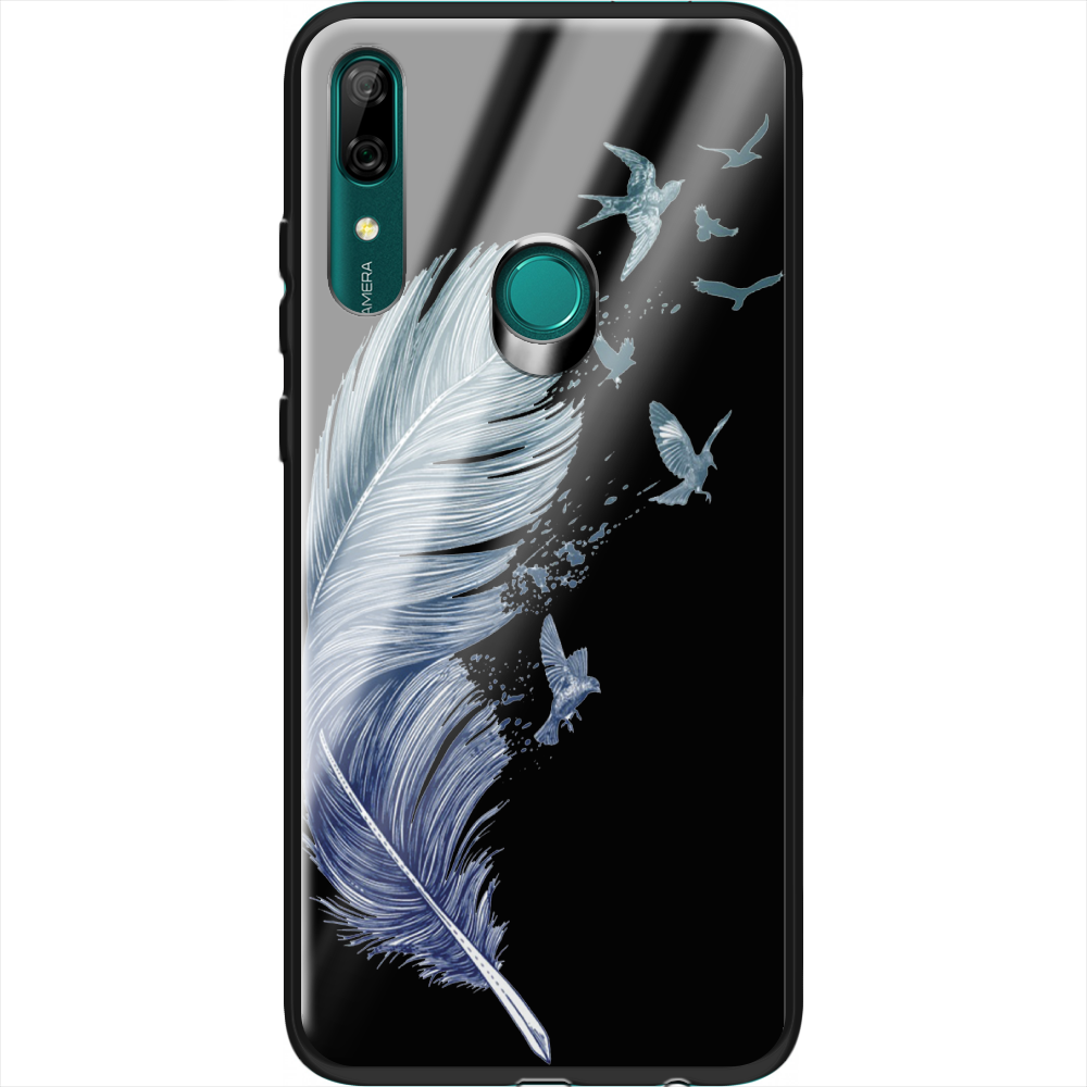 Чехол Boxface Huawei P Smart Z Feather Черный силикон со стеклом (37381-cc38-37725)