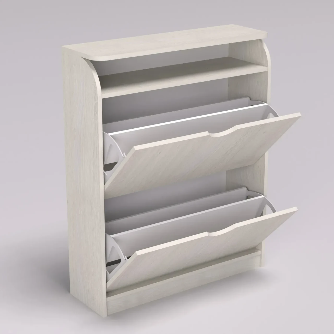 Тумба для взуття Kontinent №1 80х25х100 см Дуб Шамоні Світлий (53383108) - фото 4 Тумба для взуття Kontinent №1 80х25х100 см Дуб Шамоні Світлий (53383108) - фото 4