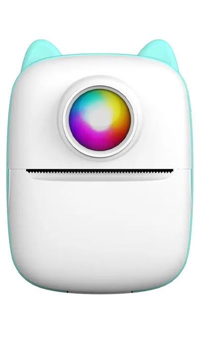 Термопринтер портативный Mini Printer X2 Bluetooth Голубой (202)