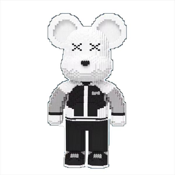 Конструктор Magic Blocks Bearbrick 4300 дет. 50 см Black/White (9162)