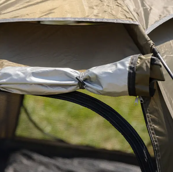 Палатка туристическая шестиугольная трехместная 240х210х130 см Зеленый (LU-020) - фото 12