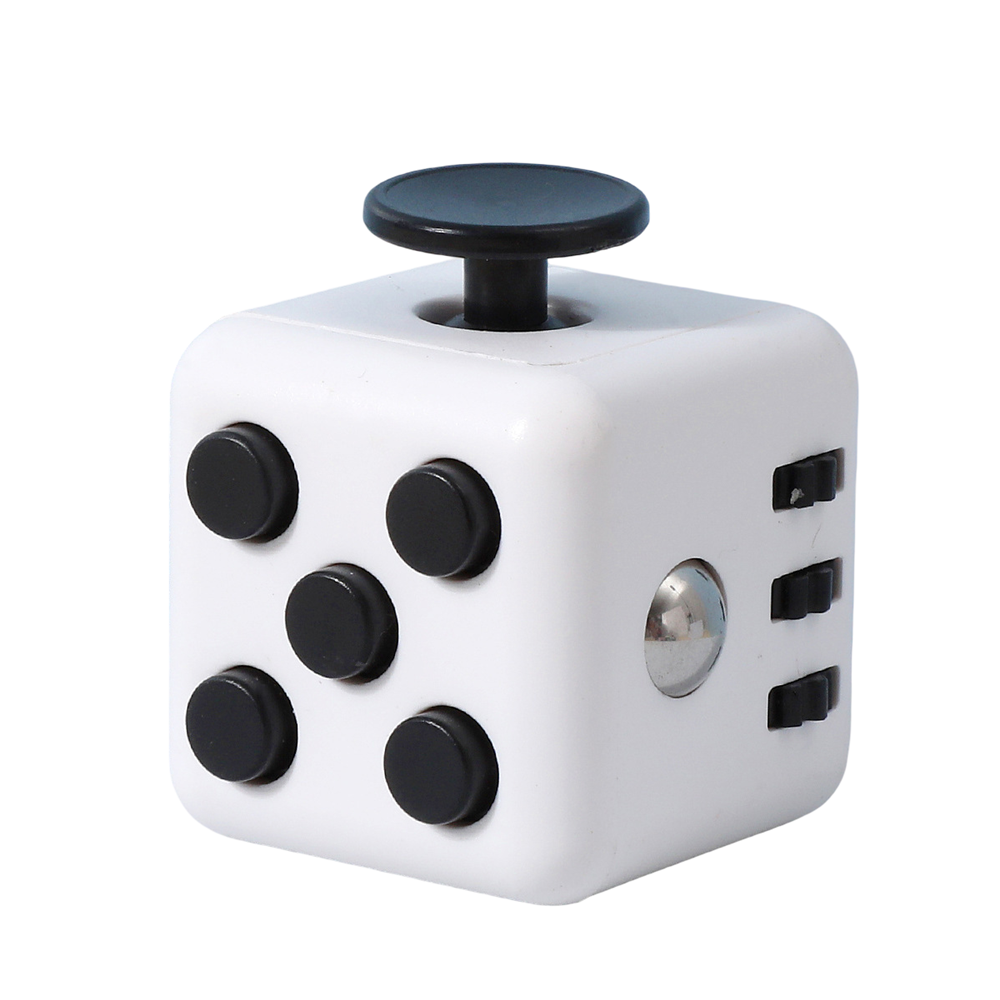Кубик-антистрес Fidget Cube багатофункціональний 6 сторін з кнопками та джойстиком 3,4×3,4×3,4 см Біло-чорний (R9857) Кубик-антистрес Fidget Cube багатофункціональний 6 сторін з кнопками та джойстиком 3,4×3,4×3,4 см Біло-чорний (R9857)