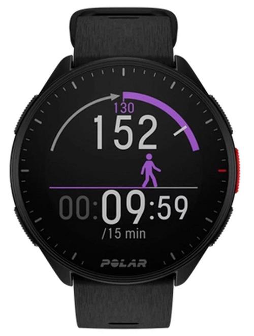 Часы мультиспортивные с GPS и умными функциями Polar Pacer силиконовый ремешок Черный (900102174)