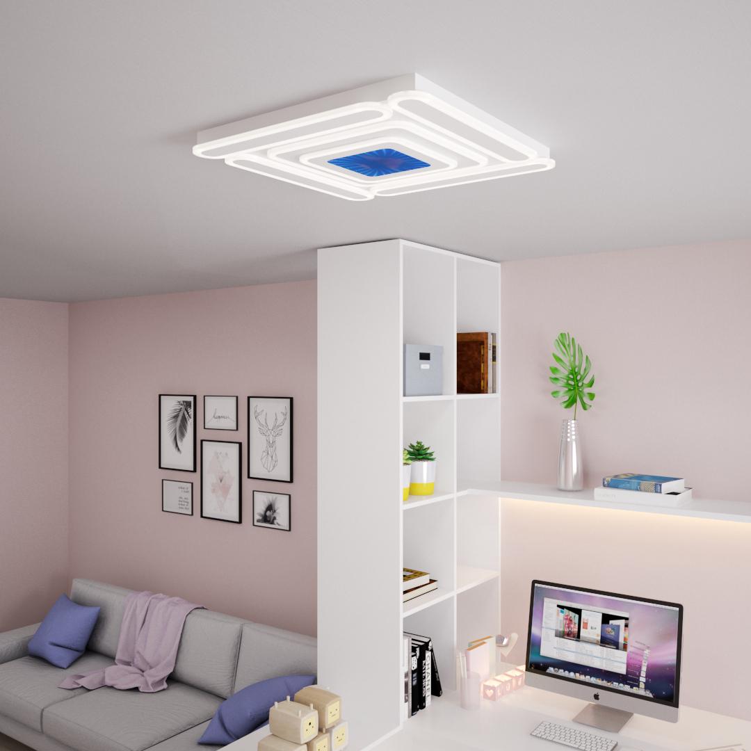 Светильник светодиодный DOR 100 WH RGB 100 W 3000-6500 К с пультом ДУ Белый (V6949677252302) - фото 7