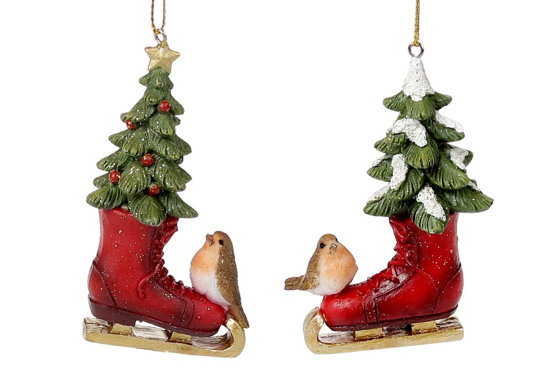 Набір ялинкових прикрас BonaDi 2 шт. (707-422)