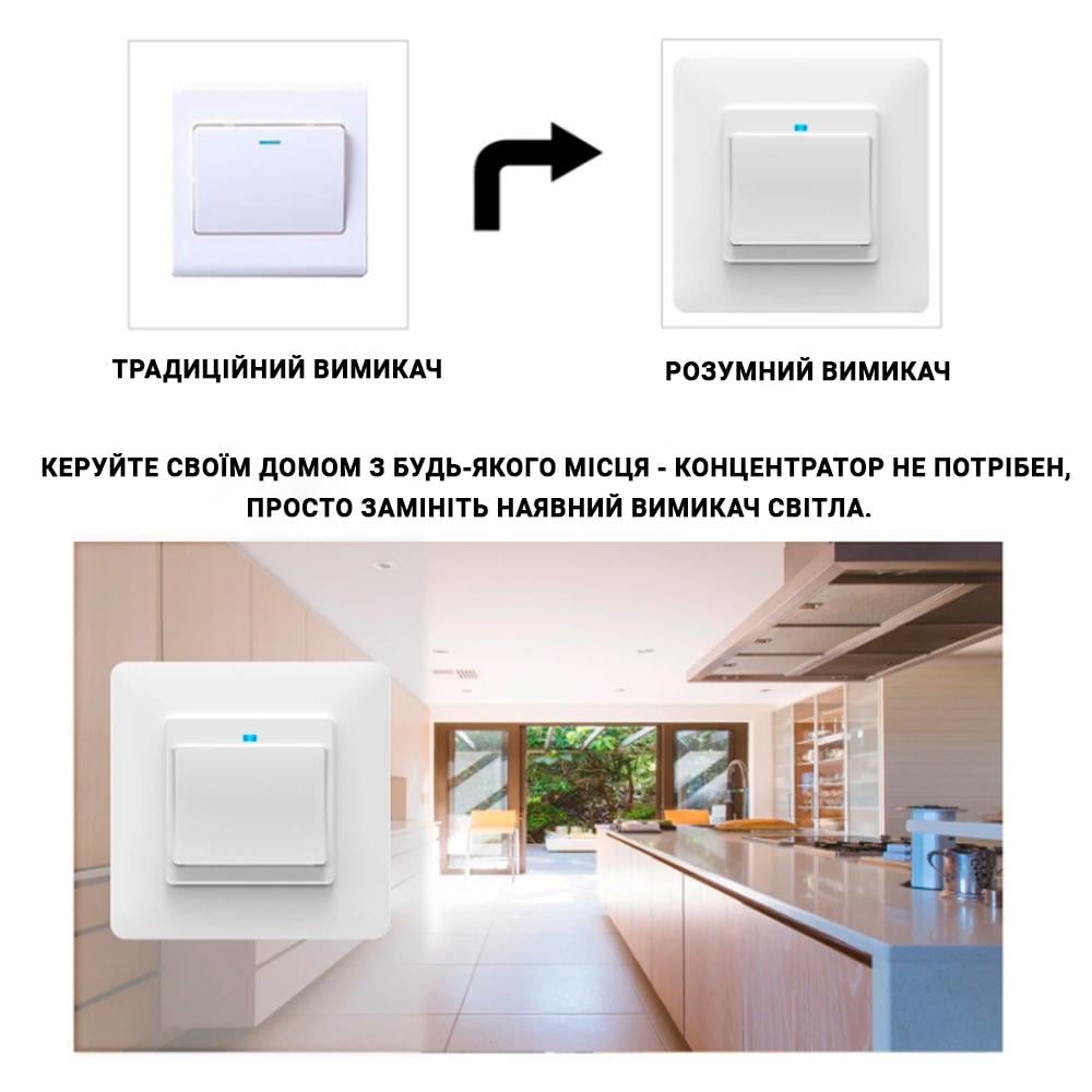 Выключатель Wi-fi Moes Smart Wall module switch 2 клавиши Черный - фото 9 Выключатель Wi-fi Moes Smart Wall module switch 2 клавиши Черный - фото 9