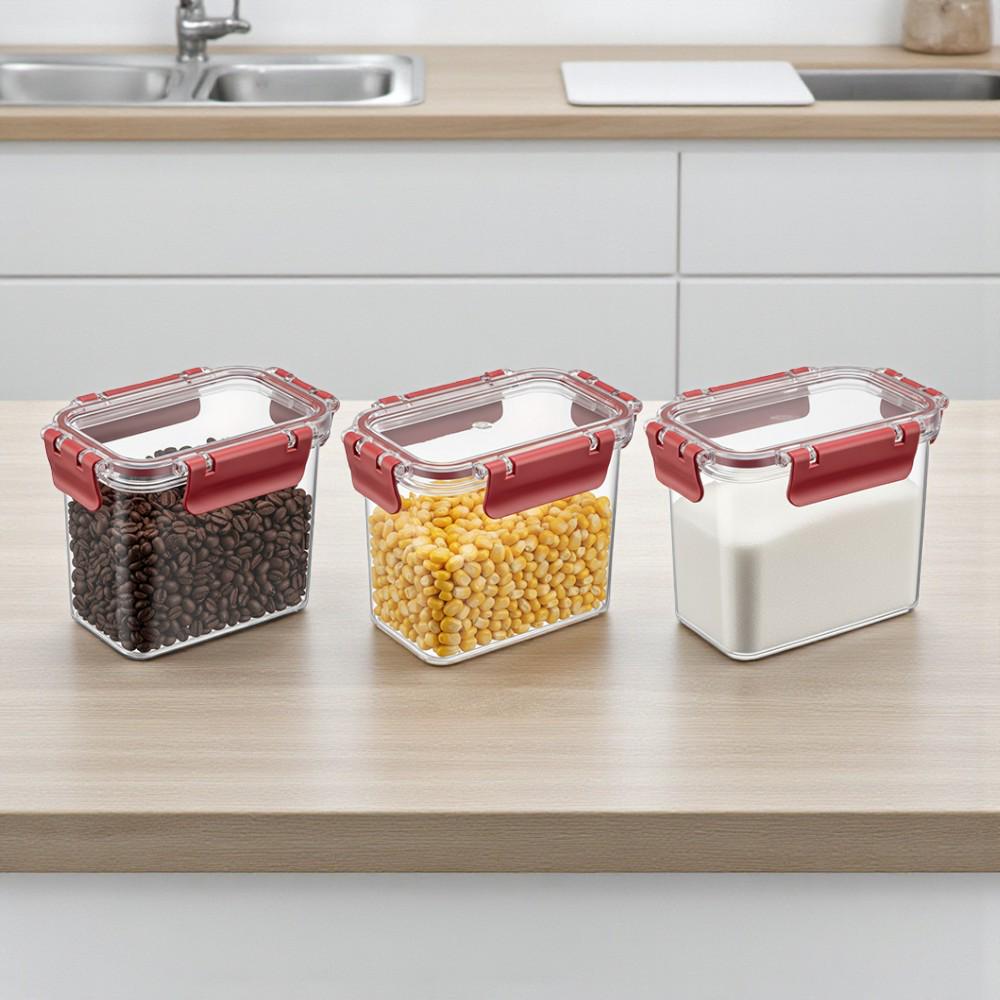 Набор хранения продуктов 760 мл 3 шт. Прозрачный (29862914) - фото 2 Набор хранения продуктов 760 мл 3 шт. Прозрачный (29862914) - фото 2