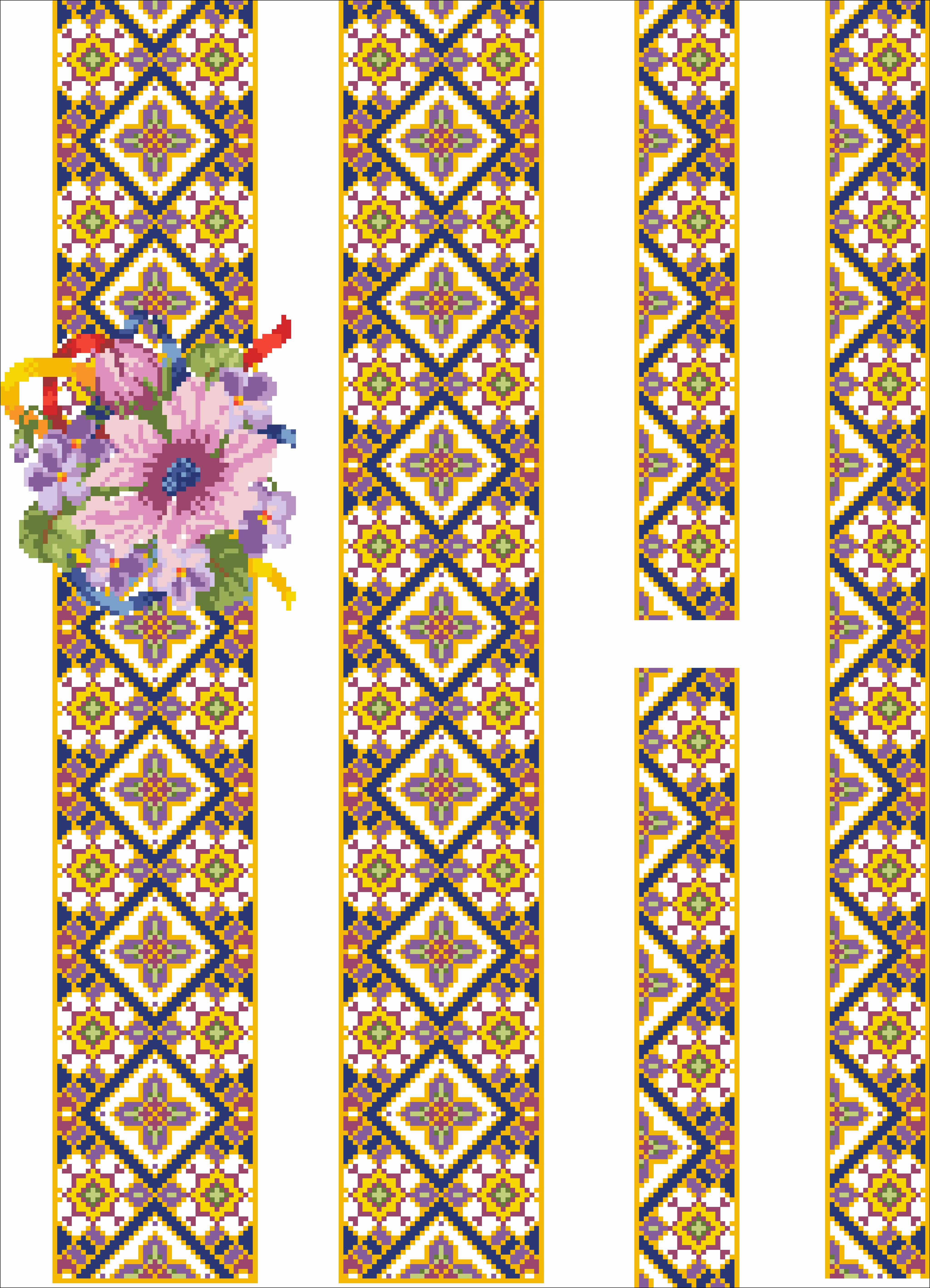 Заготовка для вишивки нитками або бісером/сорочка чоловіча не пошита СЧГ-332 габардин