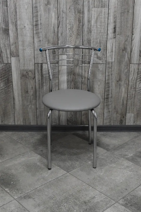 Кухонний стілець Маркос 35х85 см Сірий/Хром (28374067)