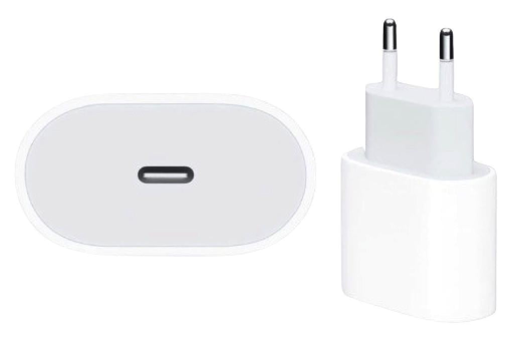 Адаптер питания USB-C мощностью 20 Вт 3А OEM USB-C поддержка Smart Charge для заряда Iphone iPad Air Белый