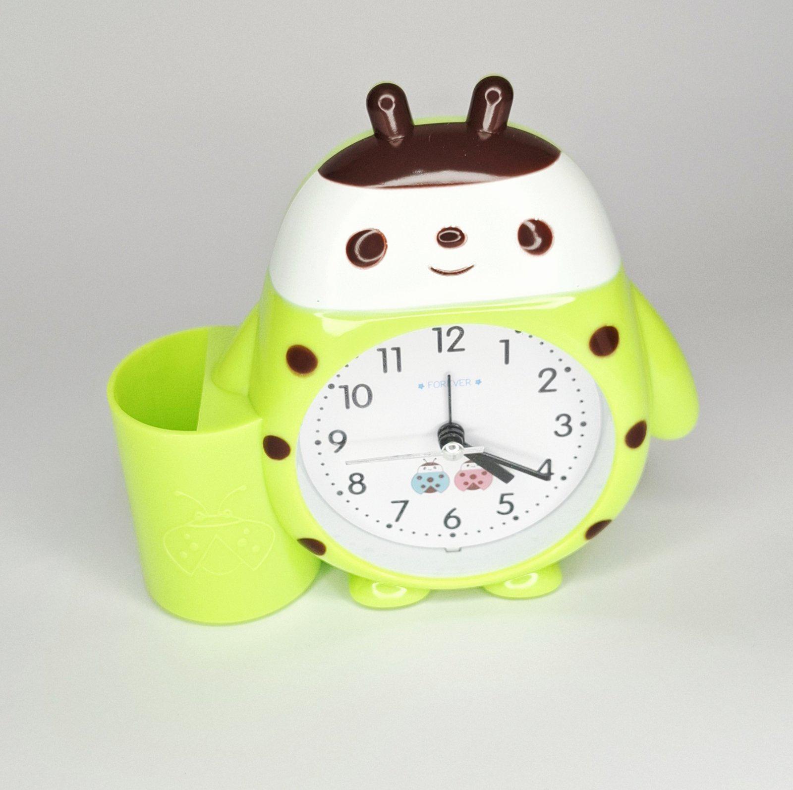 Часы-будильники в мультяшной форме жука JJ-390 Зеленый