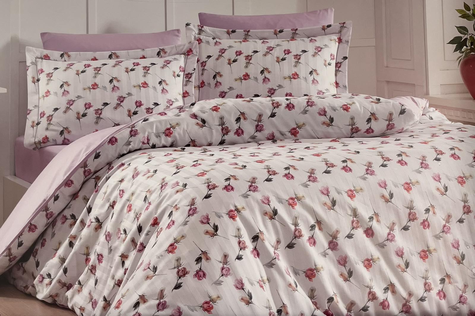 Комплект постільної білизни Maison D'or Rose Dream сатин 200х220 см Lilac (CN27831)