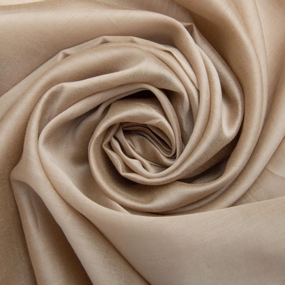 Ткань Тенсел шелк 45 г/м2 150 см для изысканной одежды Темно-бежевый