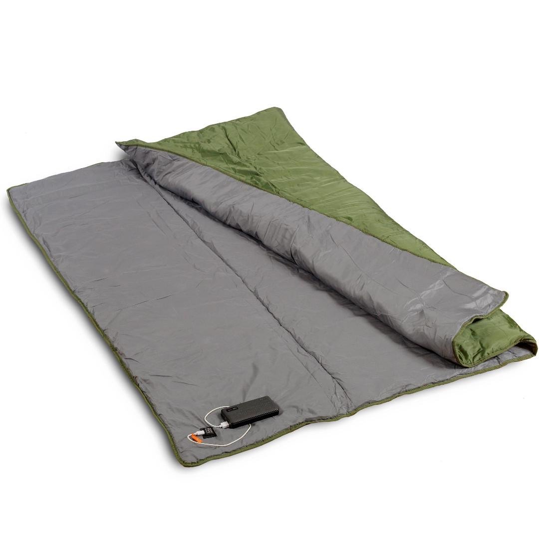 Одеяло с подогревом от USB Ranger USB 190 190х150 см Grey/Green (RA6664) Одеяло с подогревом от USB Ranger USB 190 190х150 см Grey/Green (RA6664)