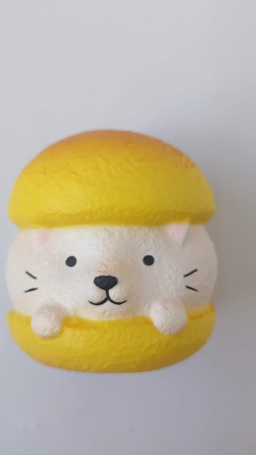 Антистресс игрушка сквиши кот гамбургер 8 см