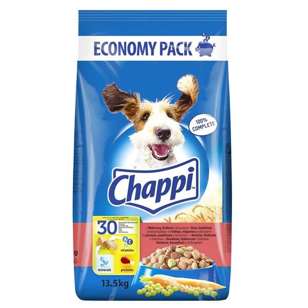 Корм для собак сухой Chappi с говядиной/птицей/овощами 13,5 кг (000026449)