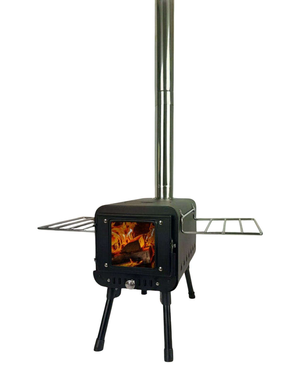 Піч дров'яна Optima для намету вулична з вуглецевої сталі Чорний (Z-2405H) Піч дров'яна Optima для намету вулична з вуглецевої сталі Чорний (Z-2405H)