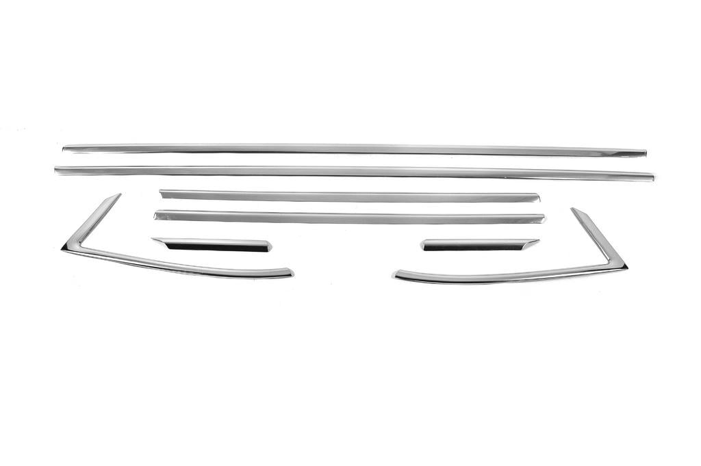 Окантовка окон Carmos для Opel Astra K 2016-2021 гг. нержавеющая сталь Хром