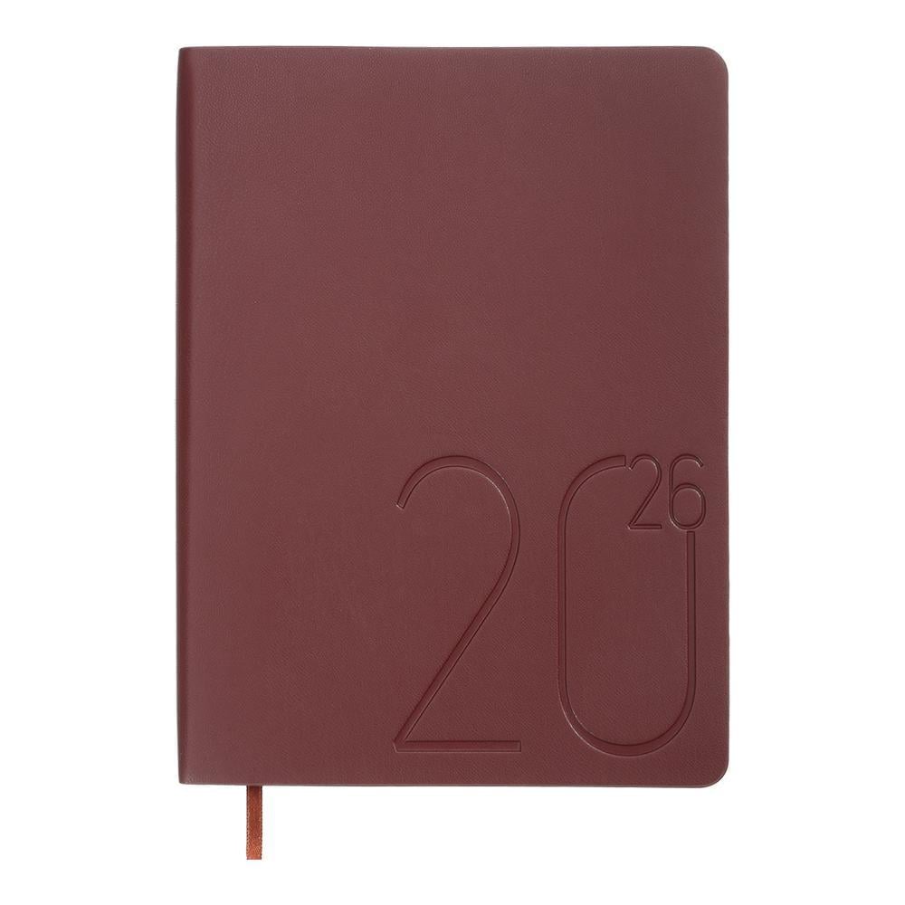 Дневник датированный 2026 Buromax Dark Morandi A5 336 стр. Темно-красный (BM.21157-13)